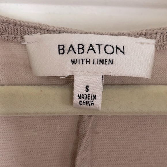 Babaton Linen Blend Sleeveless V-Neck - Picture 3 of 5